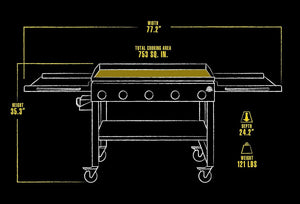 Pit Boss PB5BGD 5 Burner Griddle