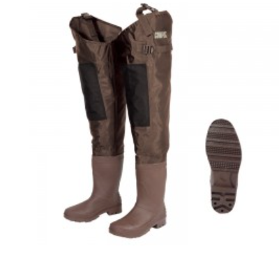 Compac Nylon/Pvc Hip Waders With Neoprene Insulated Boot