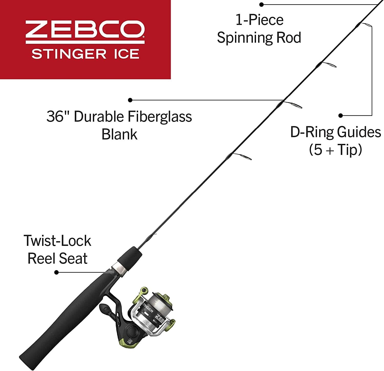 Zebco Stinger Ice Spinngin Combo/ – Pete's Pro Tackle