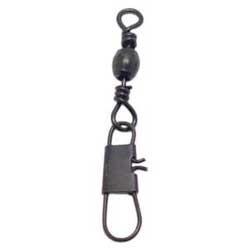 Barrel Swivels with Safety Snap (Black/Brass)